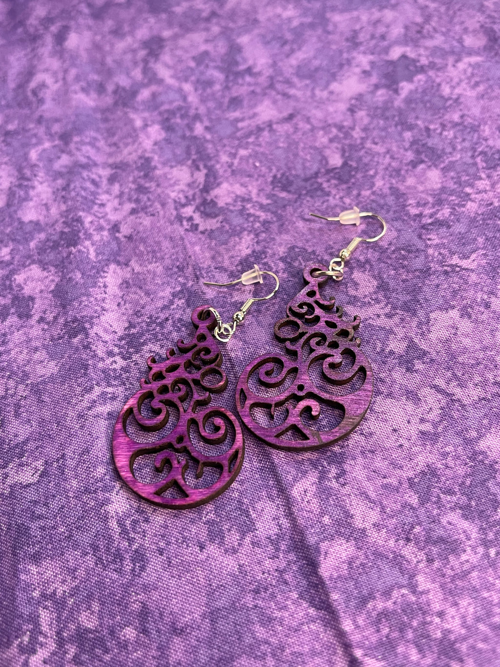 Swirl Wooden Earrings