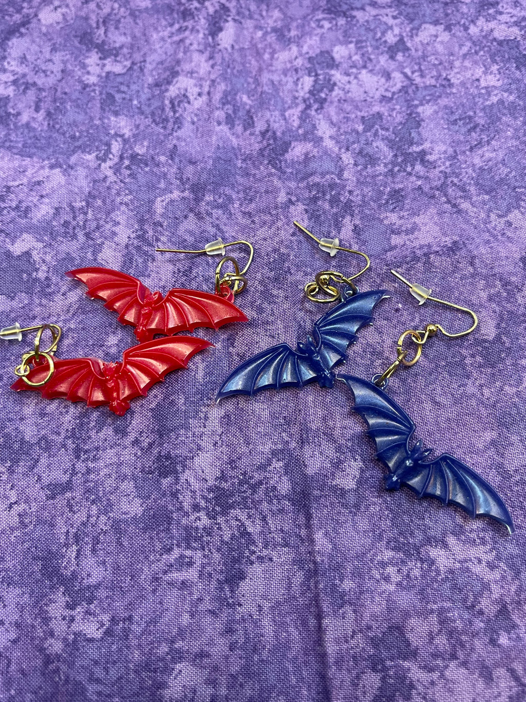 Bat Resin Earrings