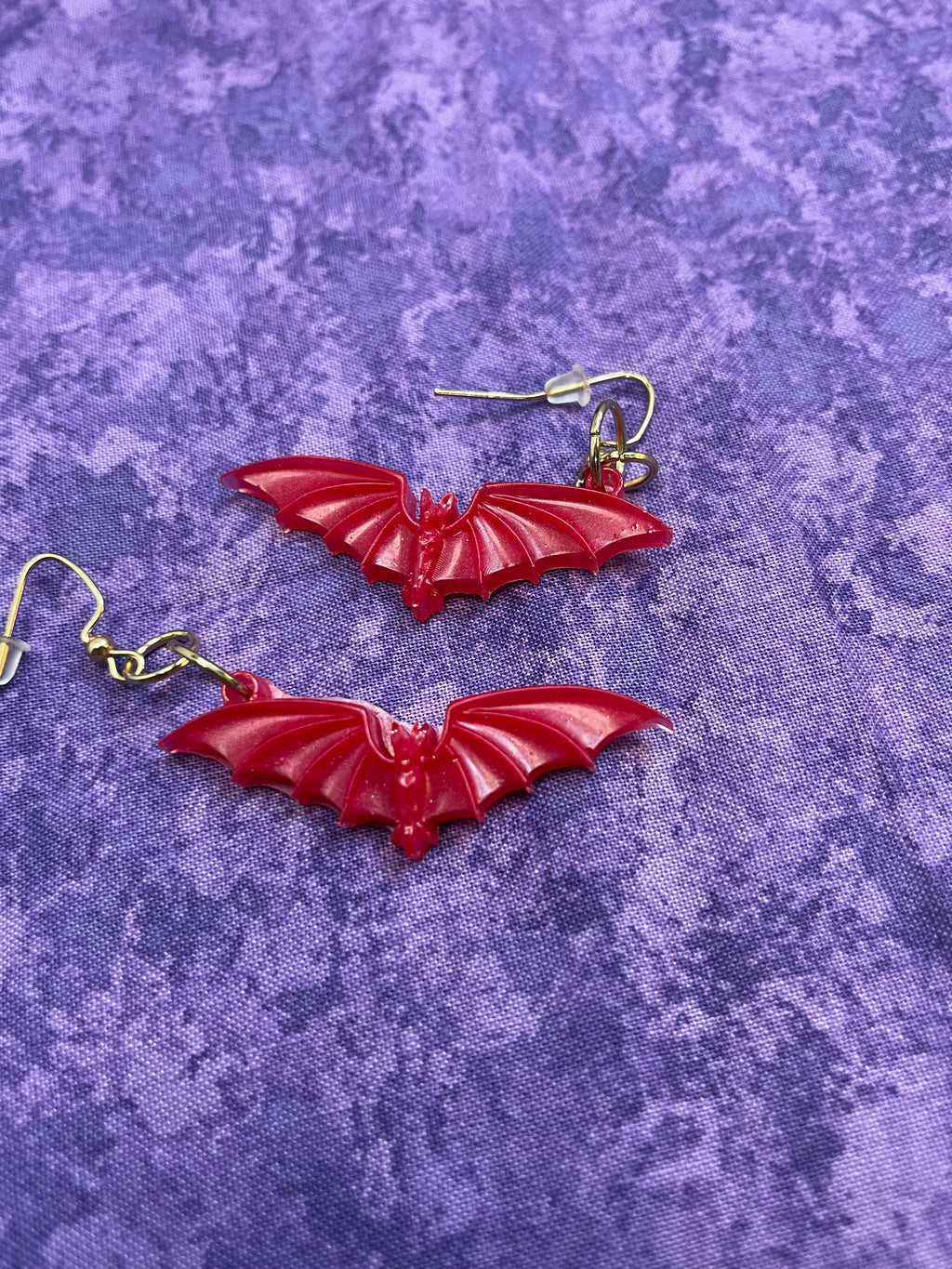 Bat Resin Earrings