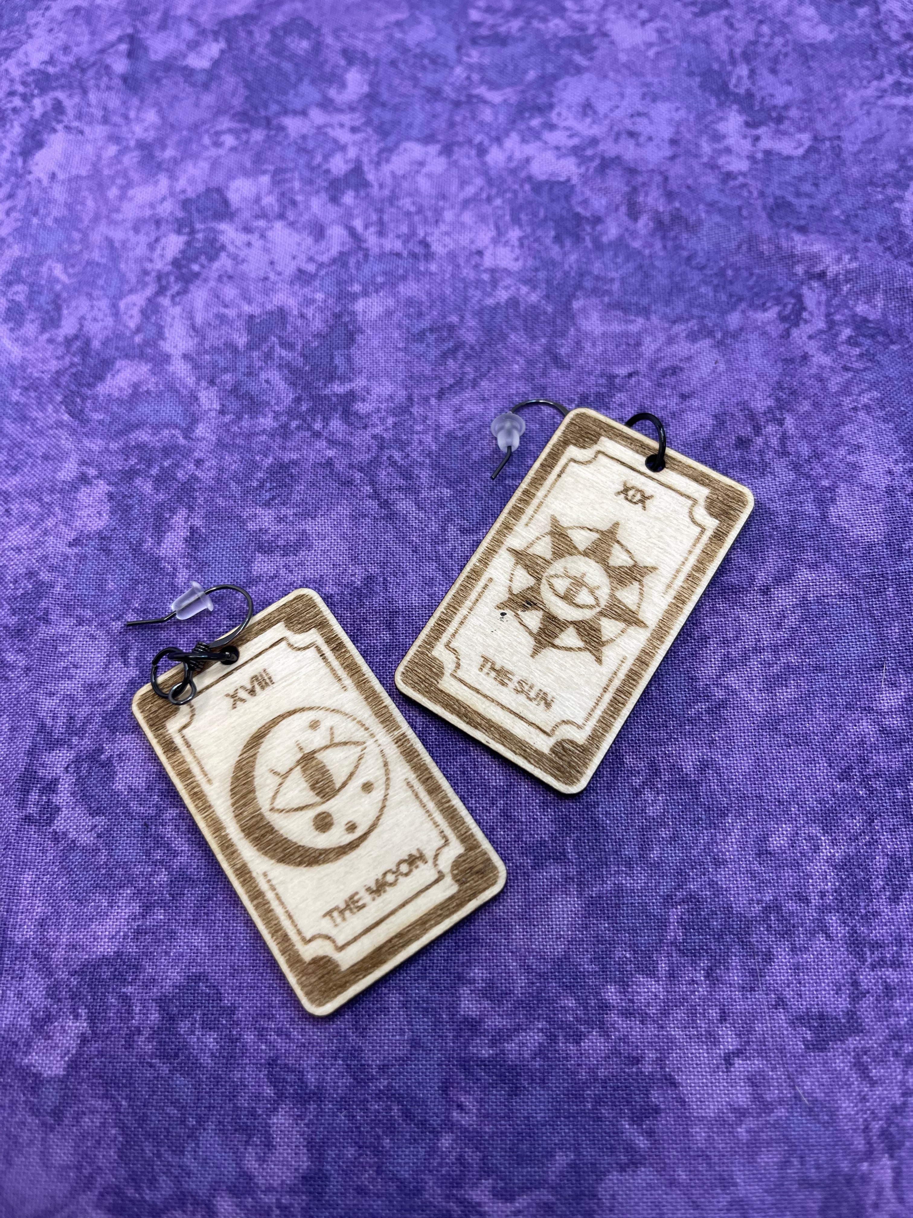 Moon & Sun Tarot Earrings