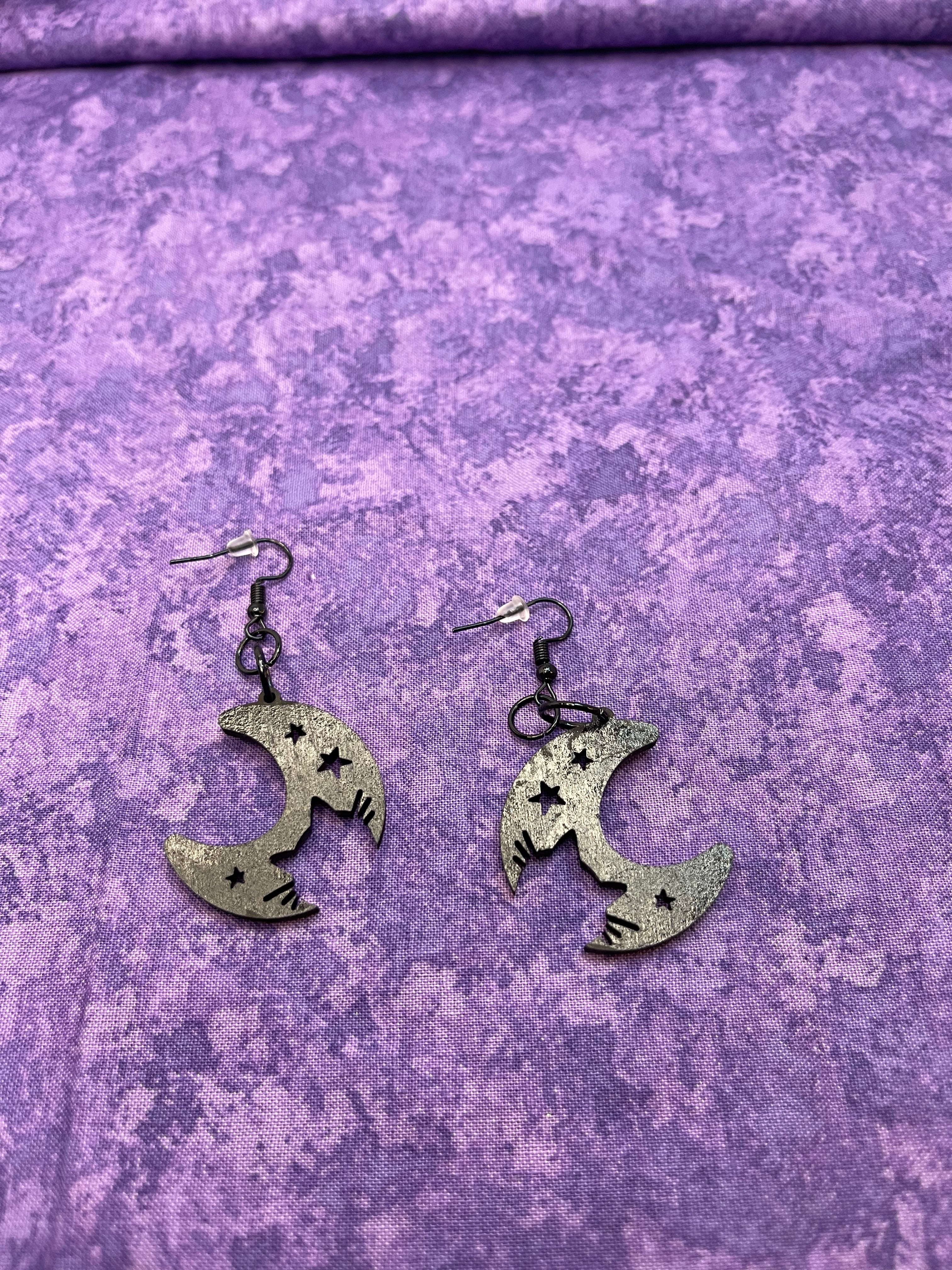 Moon with Cat Cutout