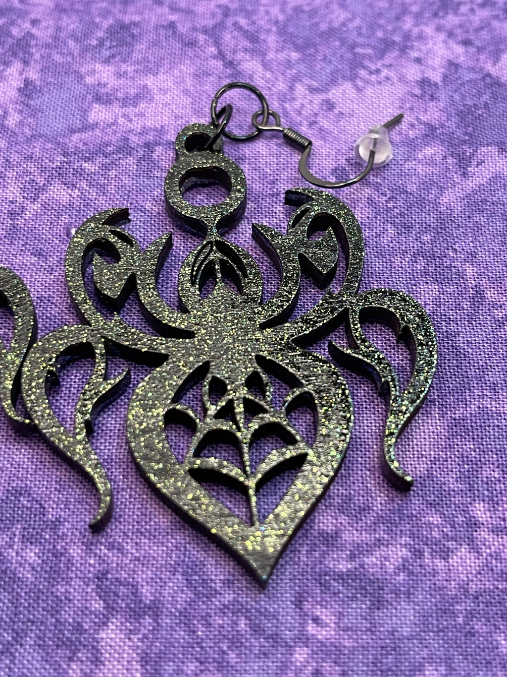 Spider Earrings with Color Shift