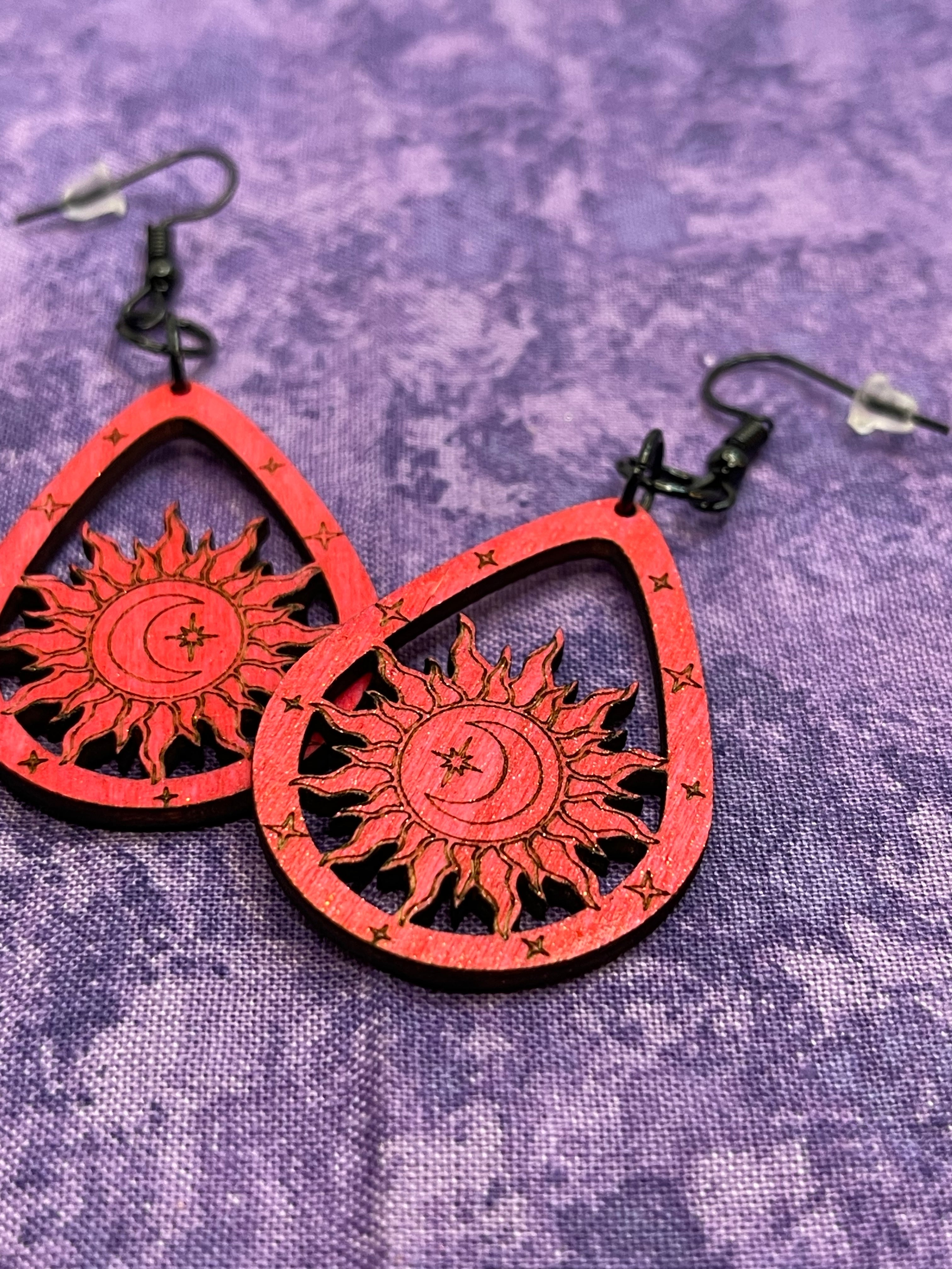 Teardrop Sun Earrings