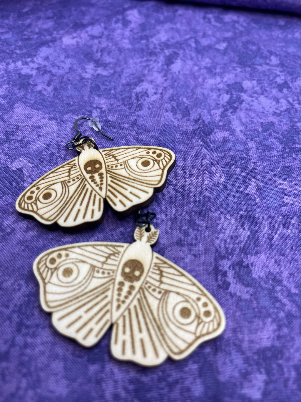 Death Moth Earrings