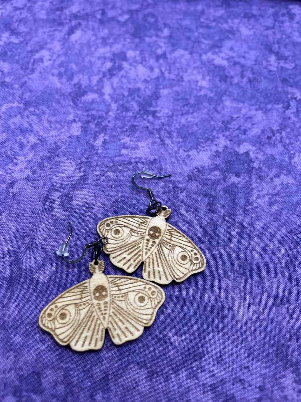 Death Moth Earrings