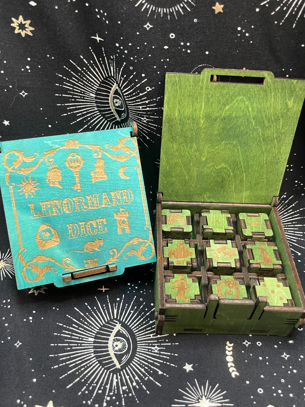 Lenormand Divination Dice With Storage Box
