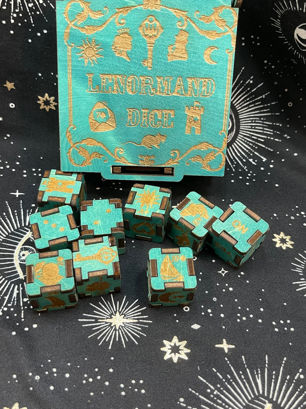 Lenormand Divination Dice With Storage Box