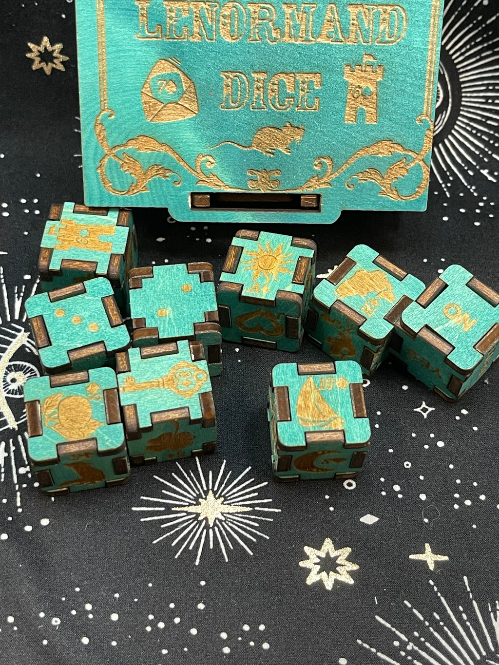 Lenormand Divination Dice With Storage Box