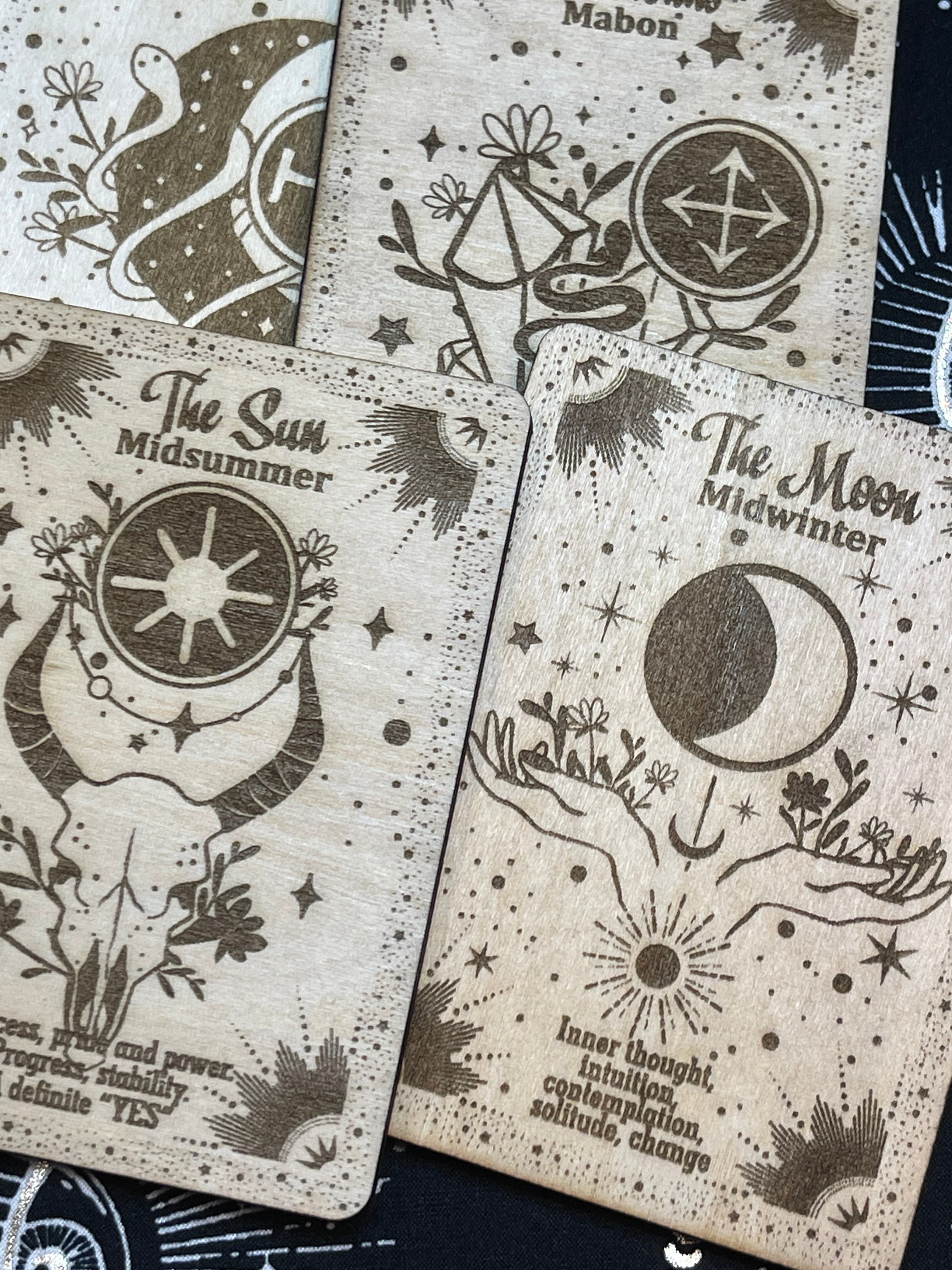 Witch's Runes Card With Storage Box