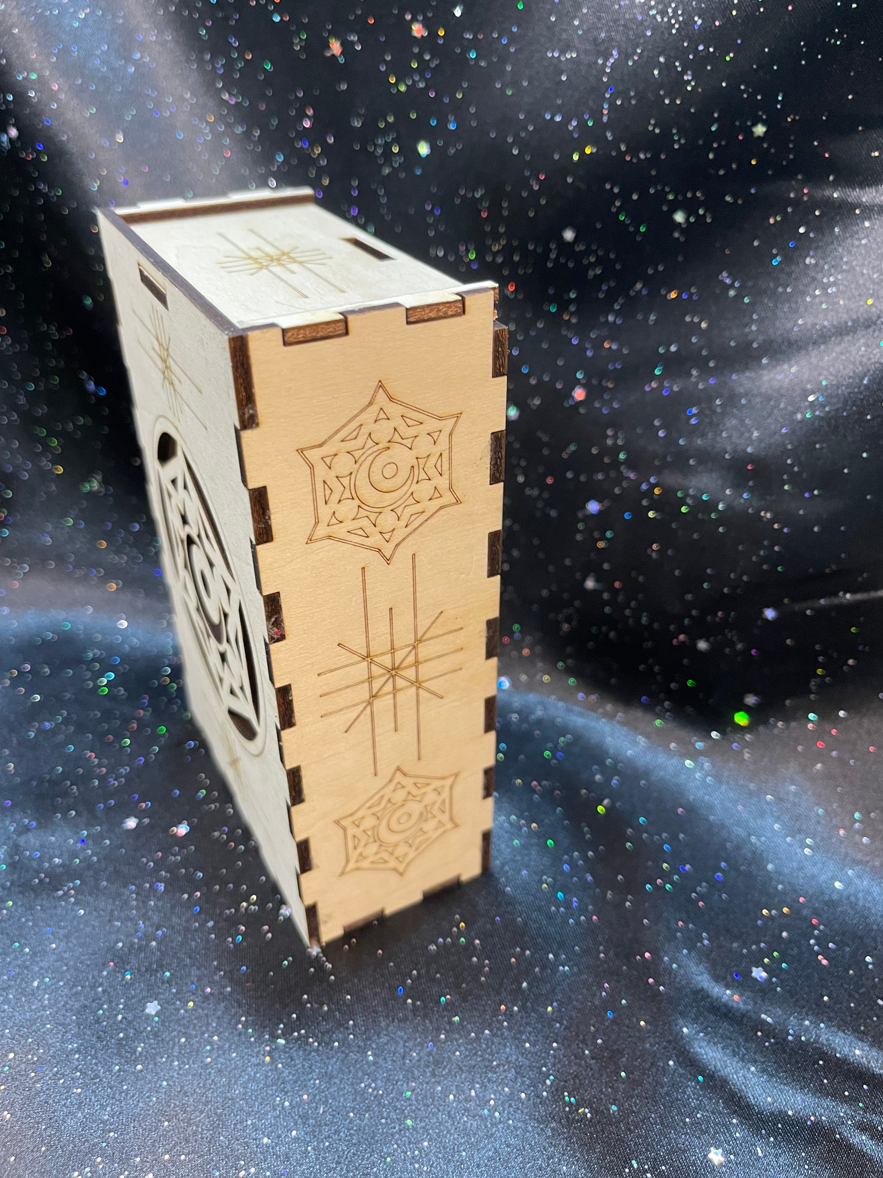 Tarot/Oracle Storage Box With Cut Out Design