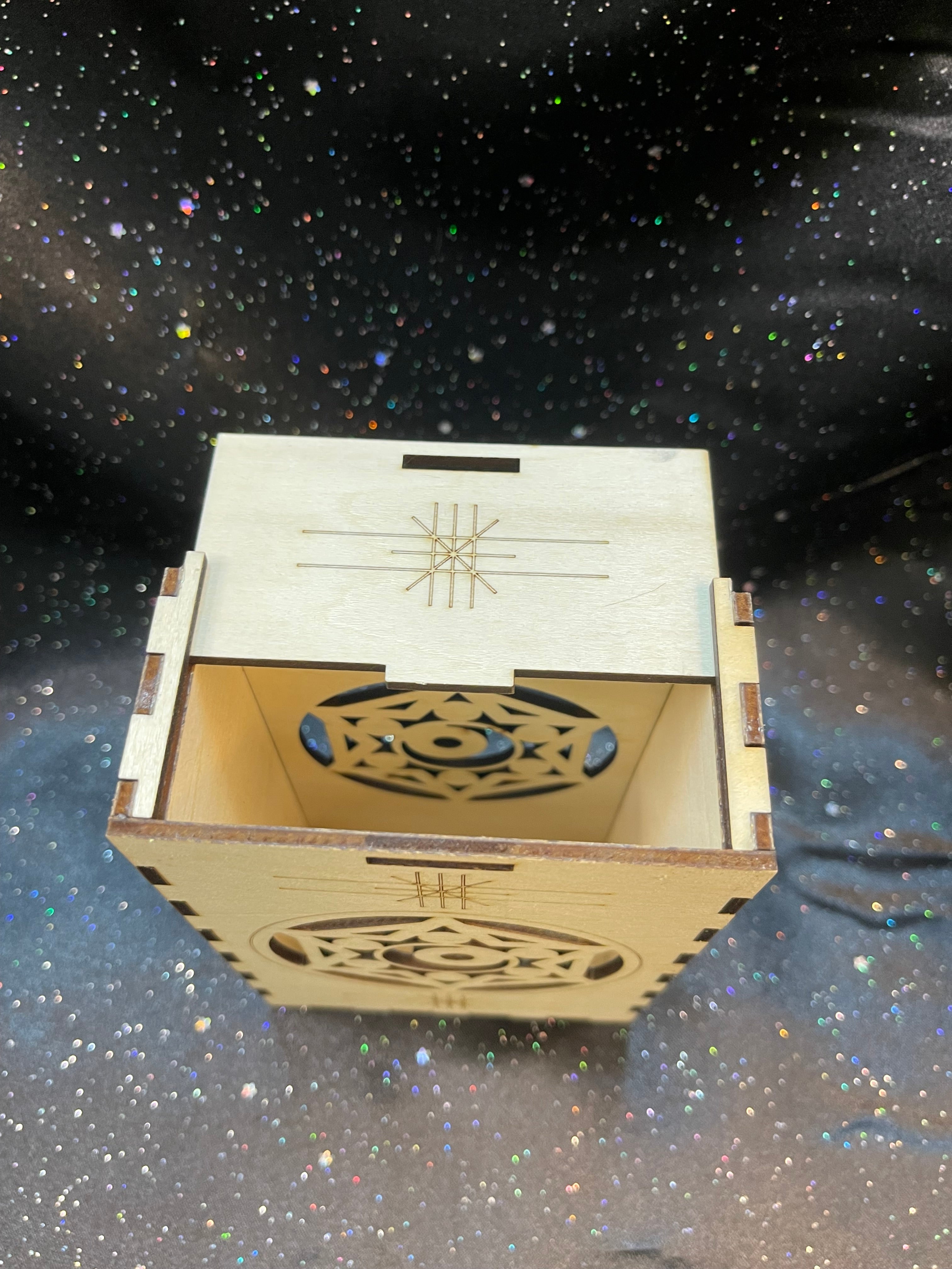 Tarot/Oracle Storage Box With Cut Out Design