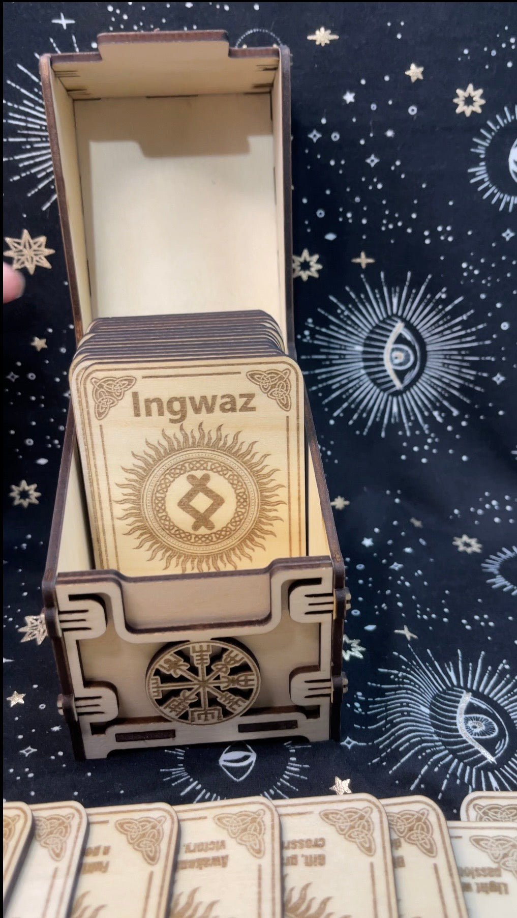 Rune Cards With Storage Box