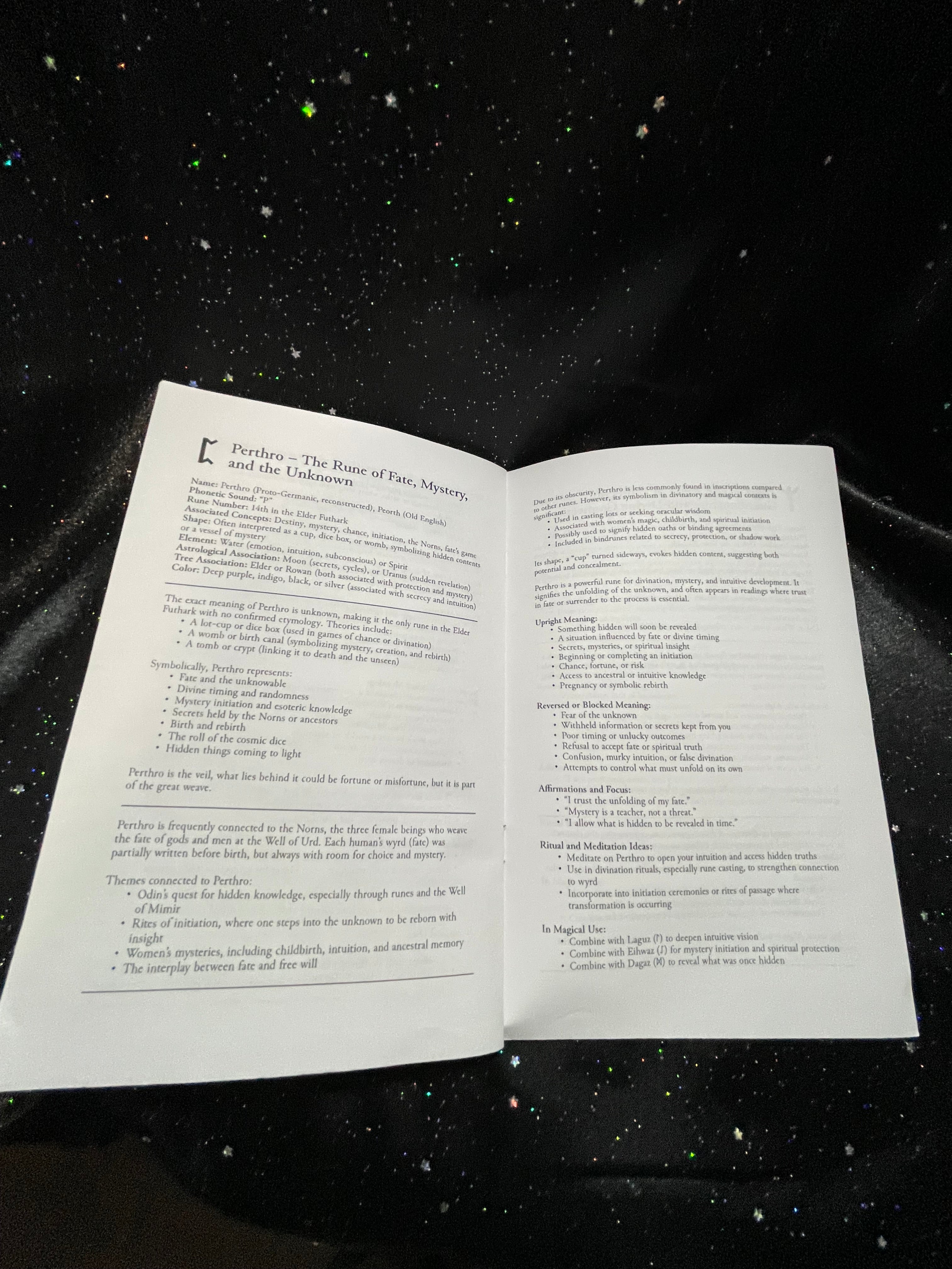 Elder Futhark Runes - Dried Flowers