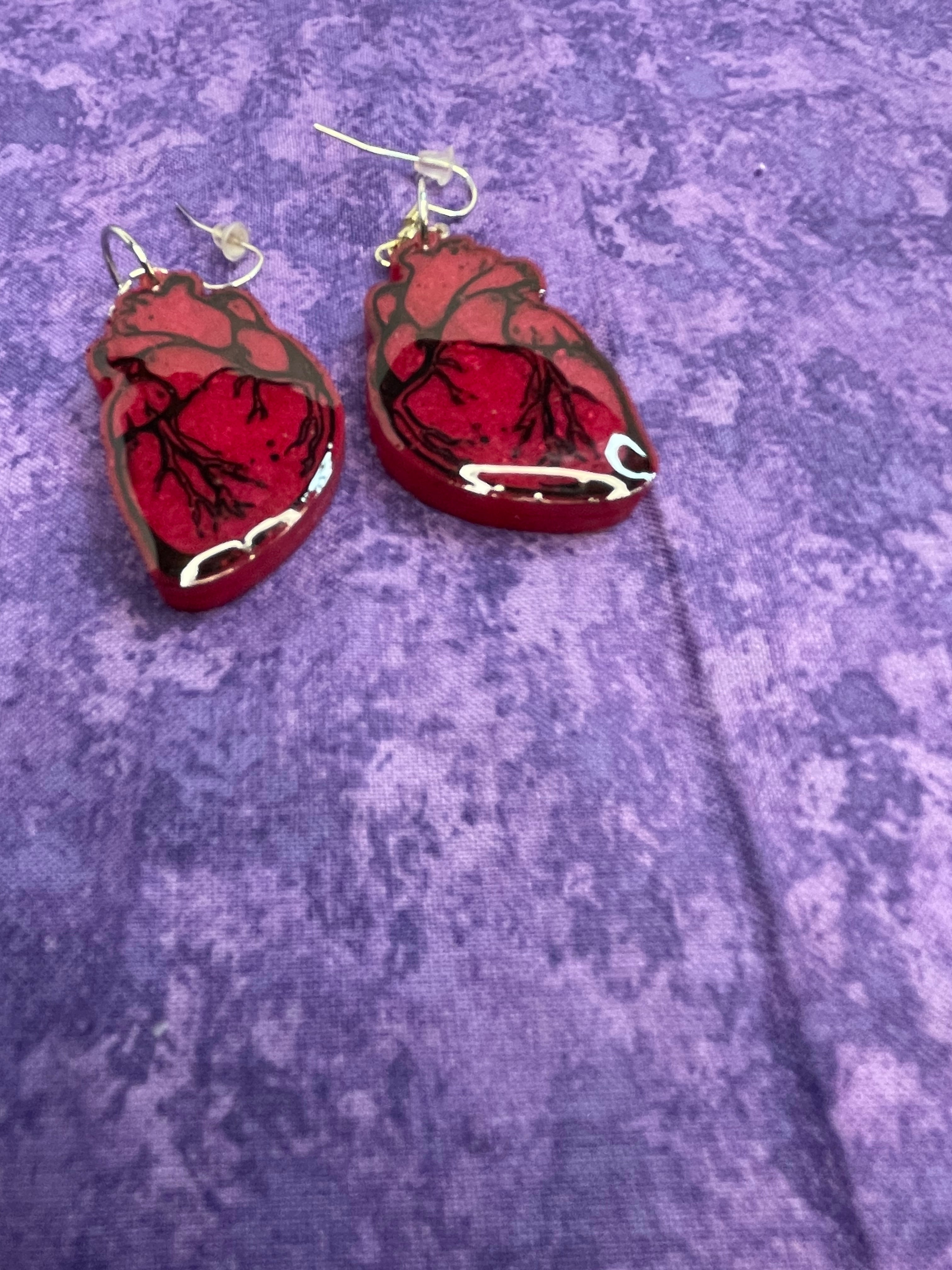 Anatomical Heart Earrings