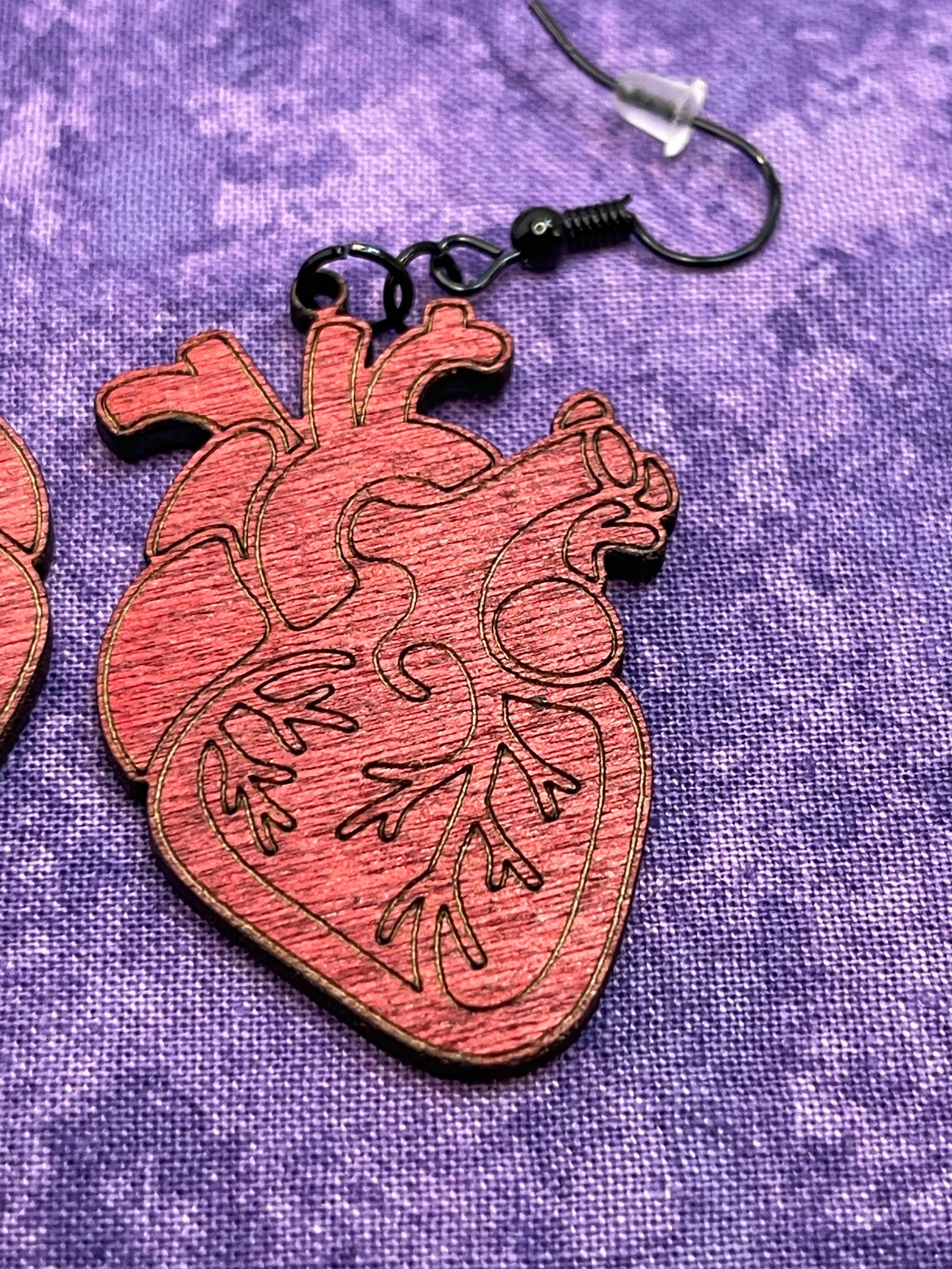 Anatomical Heart Earrings