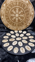 Natural Wooden Runes With Box